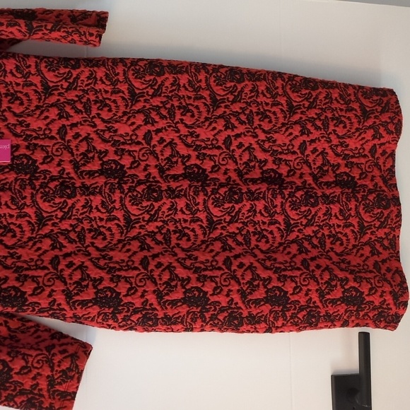 Anthropology x Tracy Reece vneck textured stretchy bodycone Christmas midi dress - Picture 3 of 7